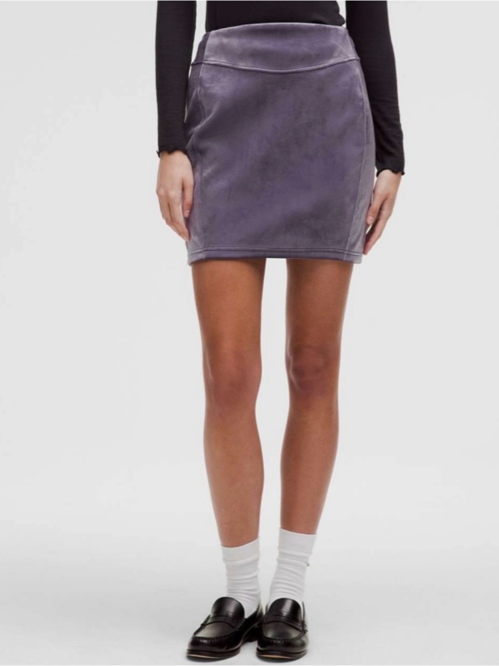 NEW Lululemon Scuba High-Rise Mini Skirt *Velvet Size M Nightfall Purple $88